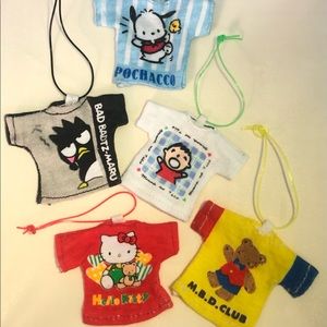 Vintage Sanrio Trinket Mini T-shirt Charms Set
